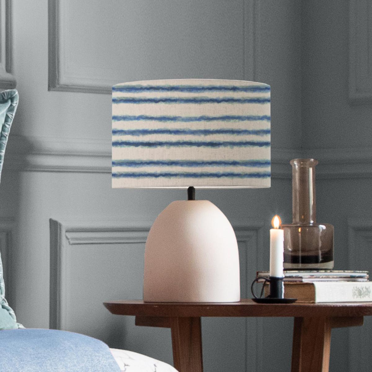 Larissa Table Lamp with Merella Shade Cobalt Blue – image 1