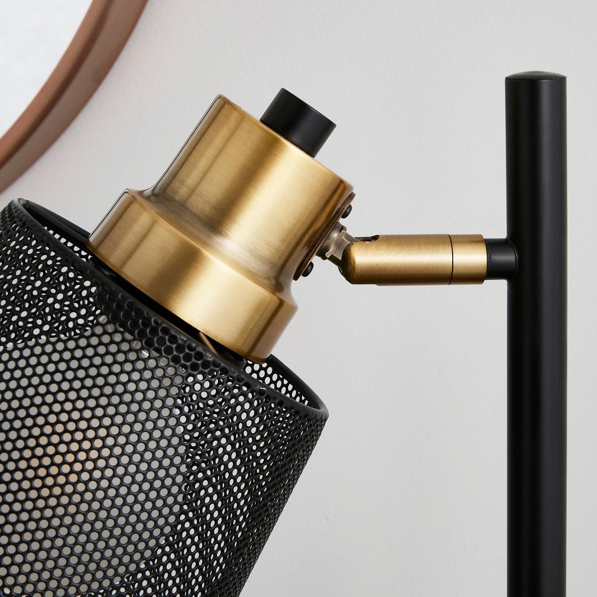 Idris Industrial Task Lamp Black – image 3