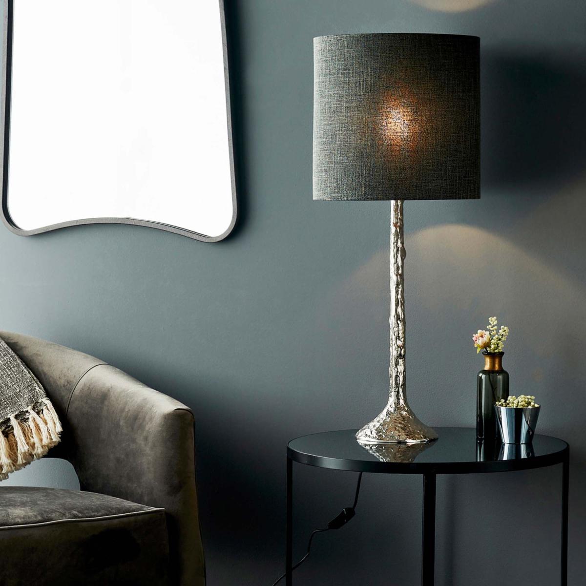 Vogue Pelosa Table Lamp Base Silver – image 1
