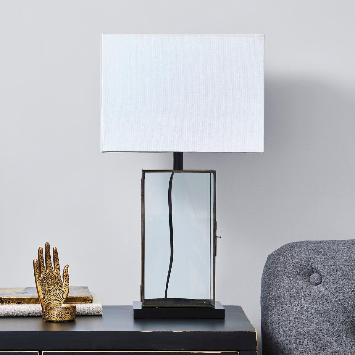 Maya Glass Table Lamp Black – image 2