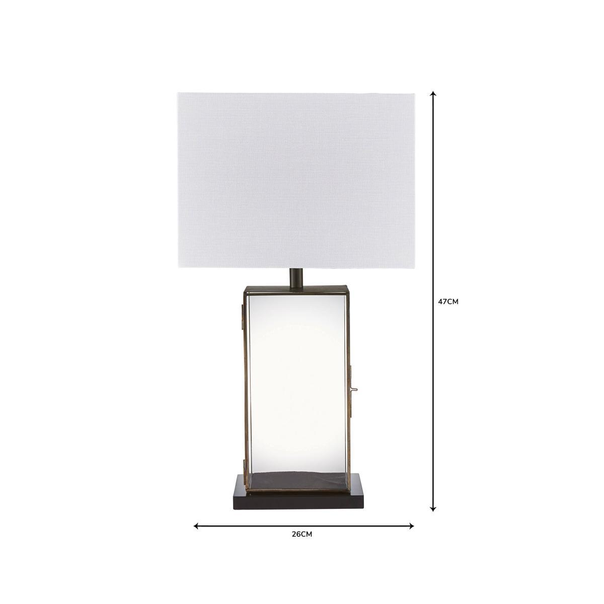 Maya Glass Table Lamp Black – image 7