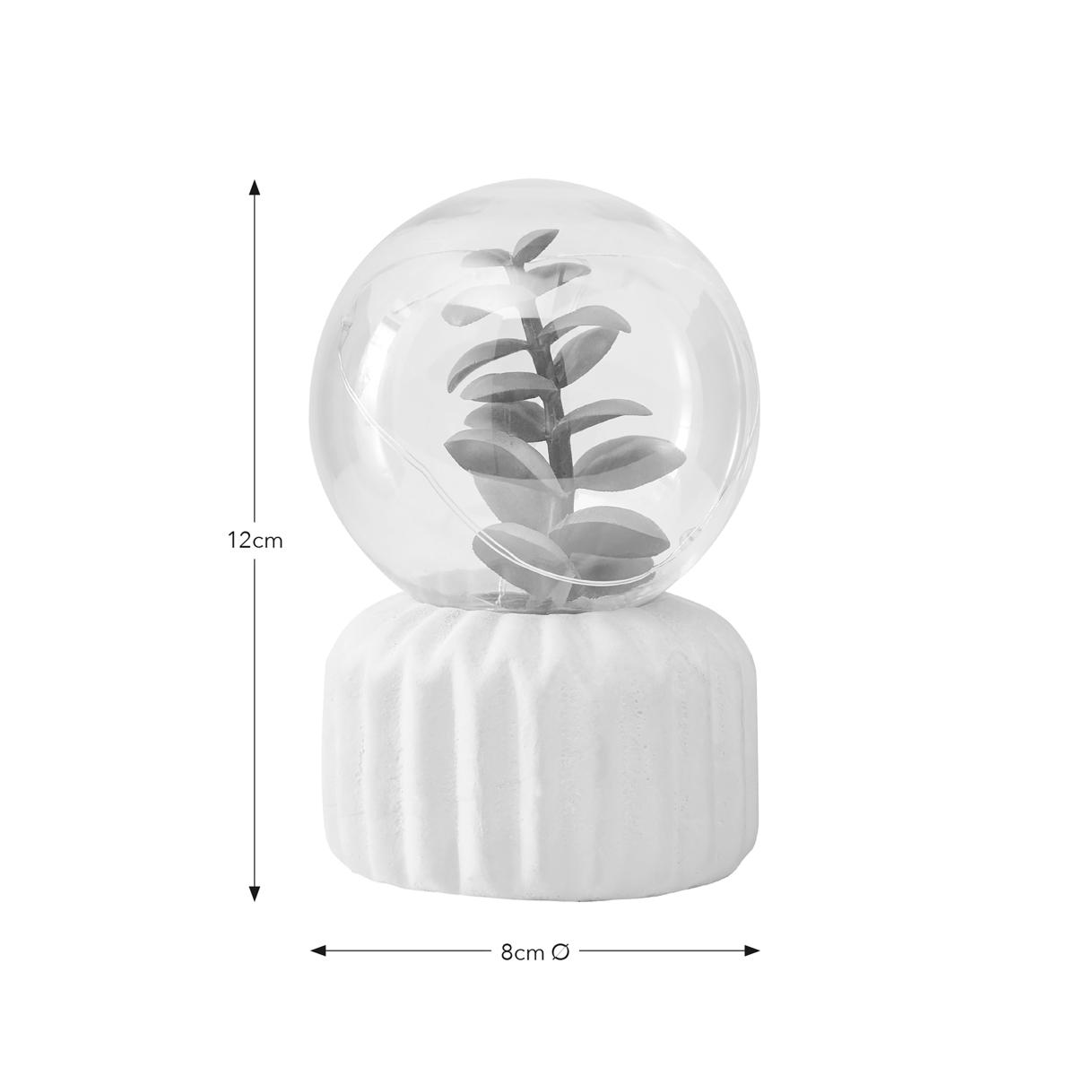 Artificial Terrarium Battery Lamp Off-White – image 4