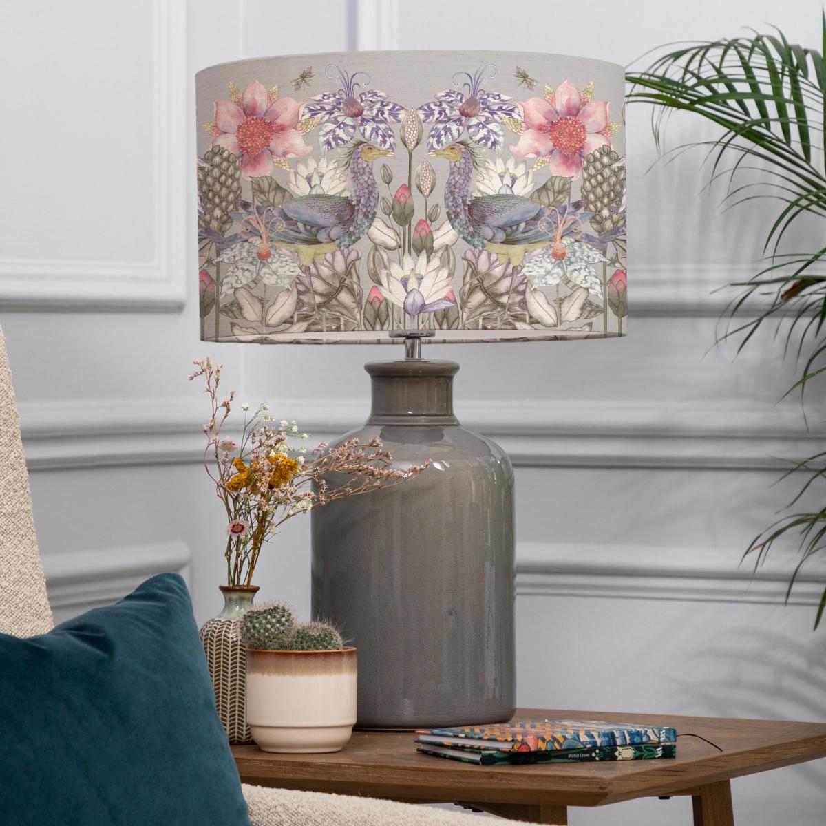 Elspeth Table Lamp with Acanthis Shade Bronze – image 1