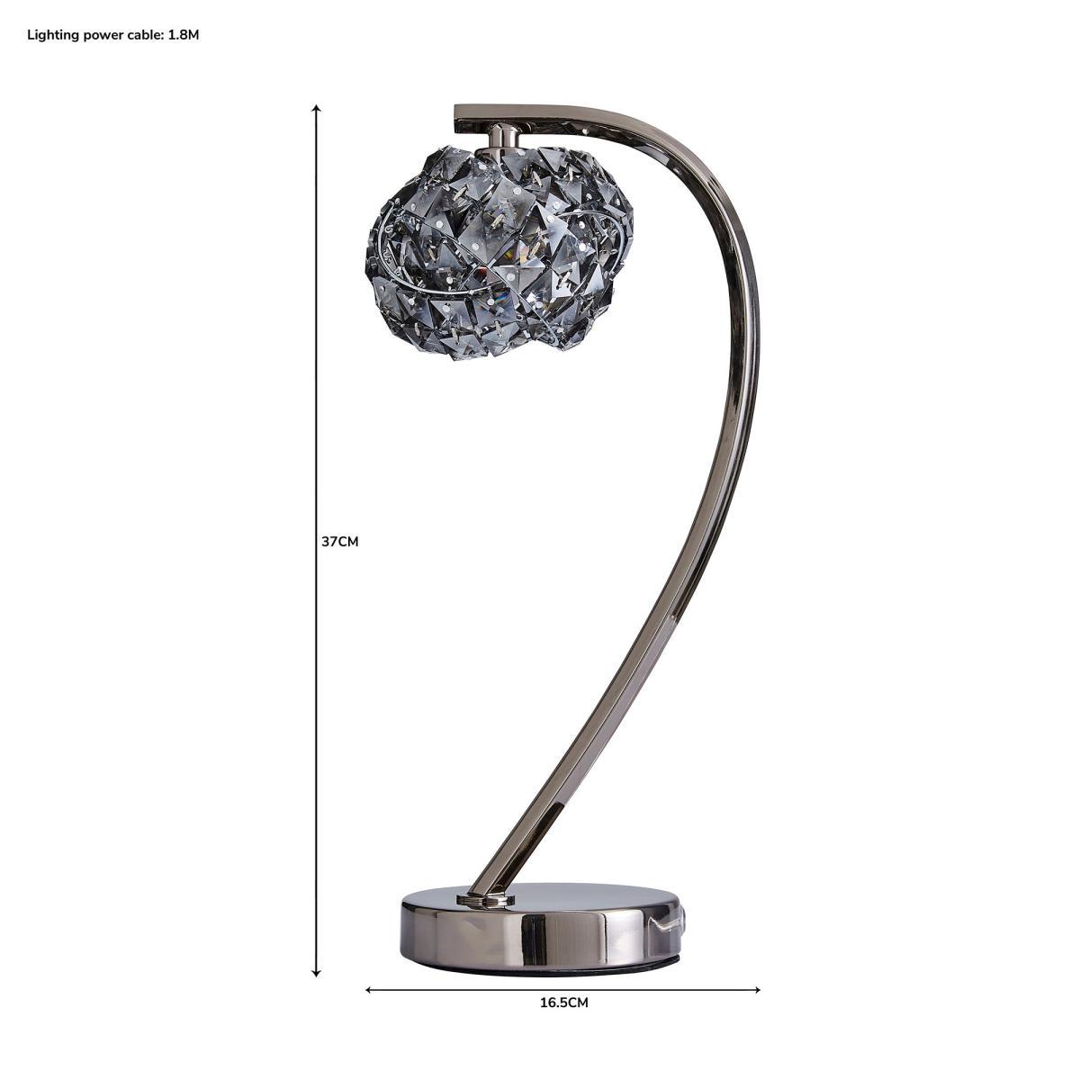 Cecilie Table Lamp Dark Chrome Chrome – image 8