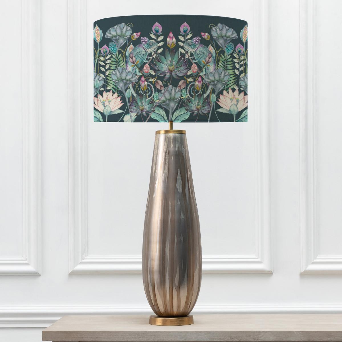 Minerva Table Lamp with Osawi Shade Osawi Emerald Green – image 2