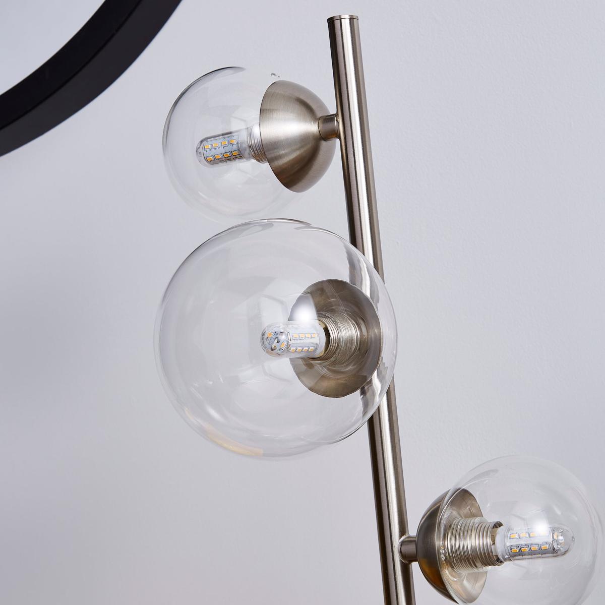Tarsia Glass Table Lamp Satin Nickel Nickel – image 3