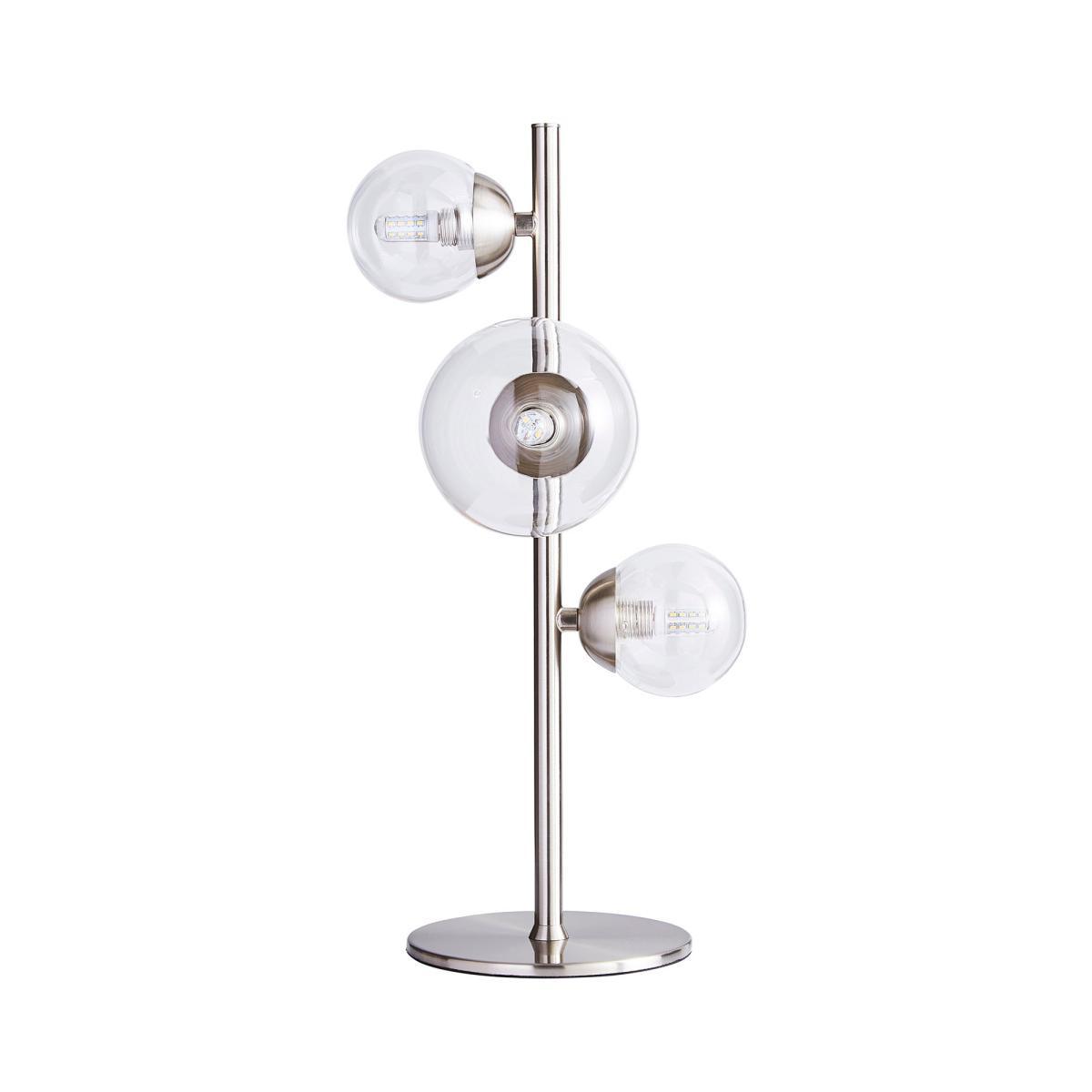 Tarsia Glass Table Lamp Satin Nickel Nickel – image 5
