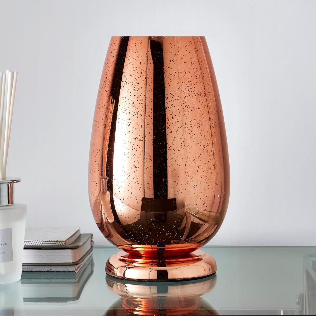 Ivy Copper Glass Table Lamp Copper – image 2