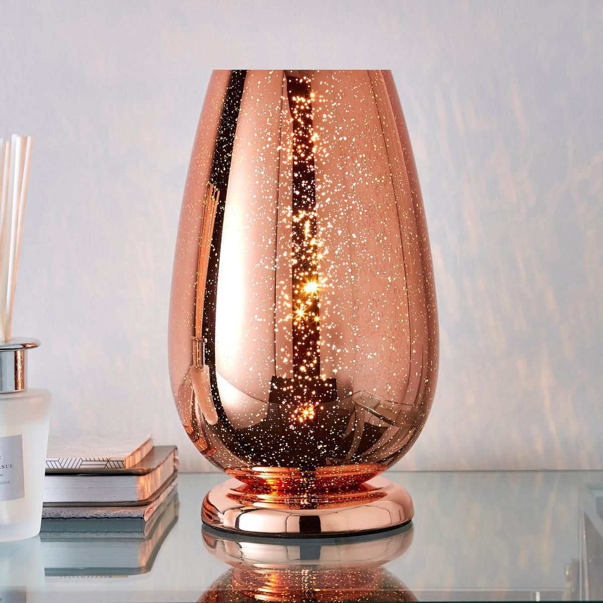 Ivy Copper Glass Table Lamp Copper – image 7