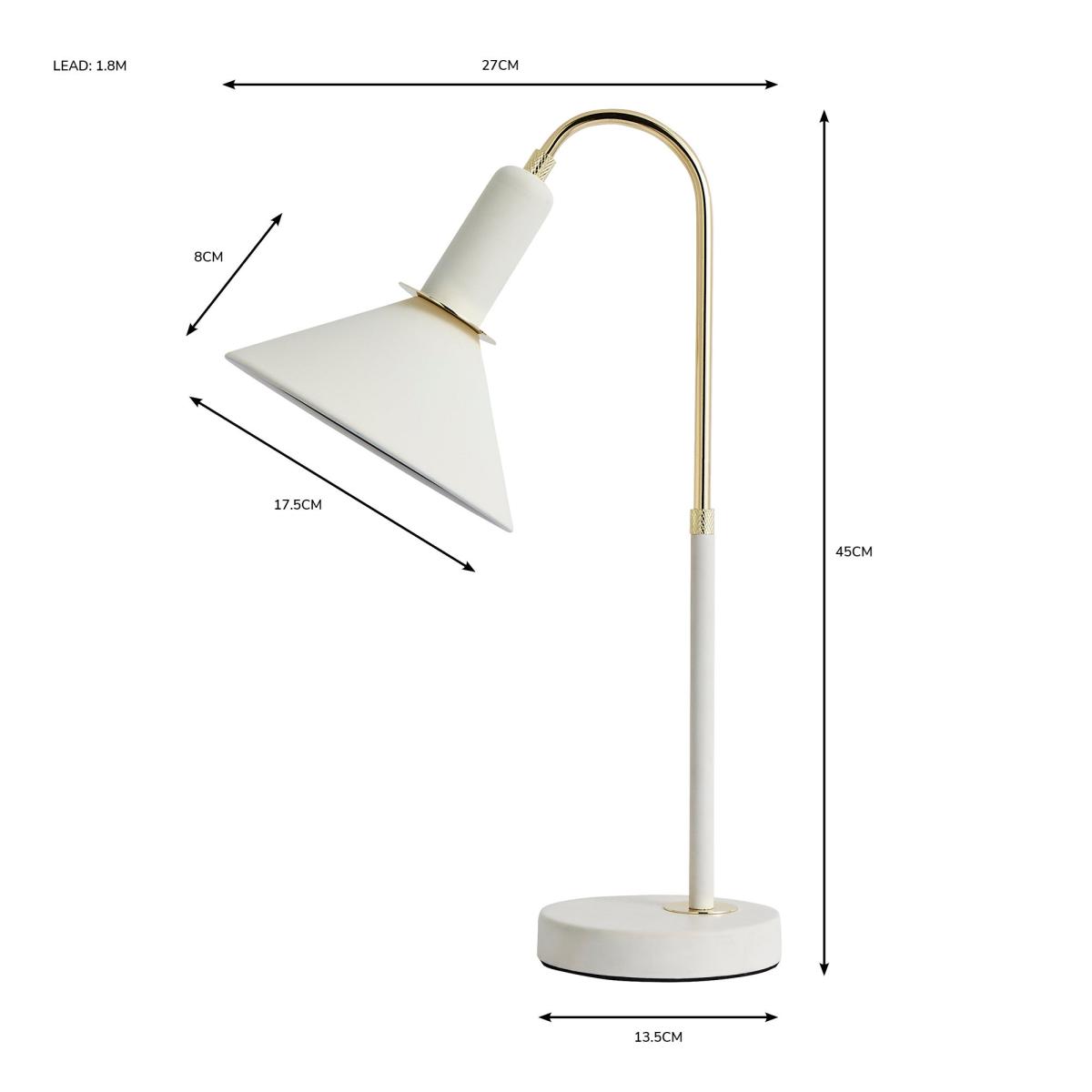 Corben Desk Lamp White – image 7