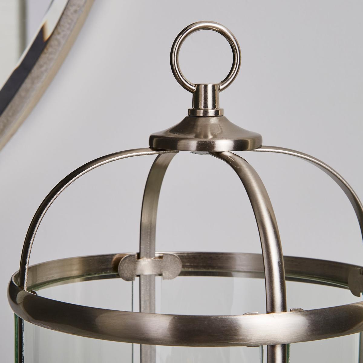 Hurricane Satin Nickel Table Lamp Chrome – image 2