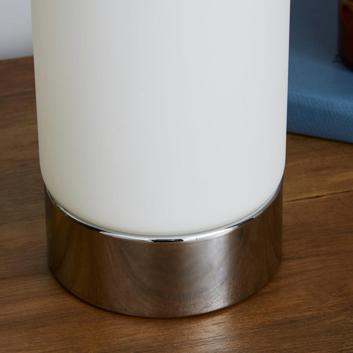 Colton USB Port Frosted Glass Table Lamp White – image 3