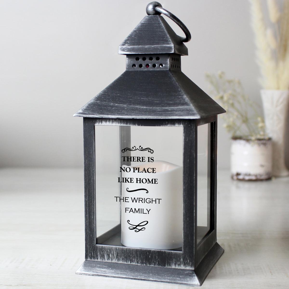 Personalised Antique Scroll Lantern Black – image 1