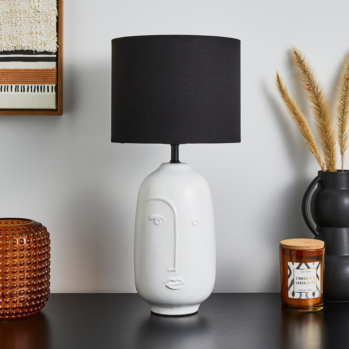 Faces Table Lamp Ivory – image 2