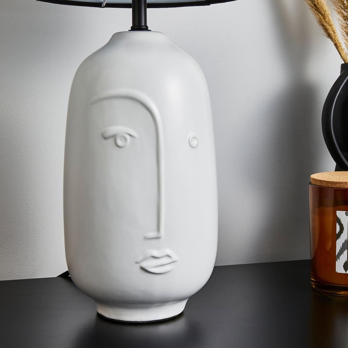 Faces Table Lamp Ivory – image 4