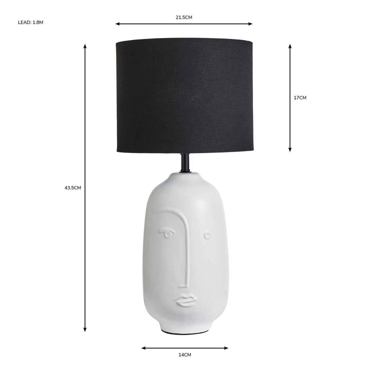 Faces Table Lamp Ivory – image 6