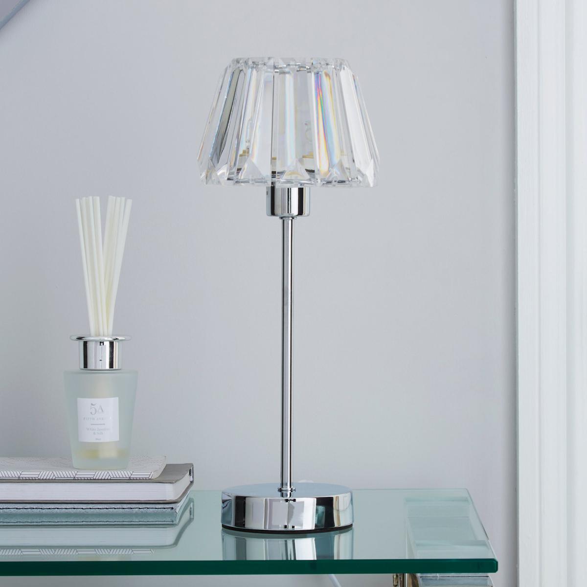 Paloma Chrome Lamp Clear – image 2