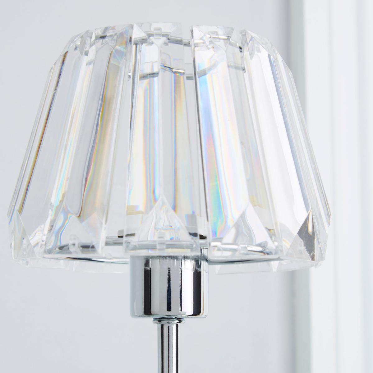 Paloma Chrome Lamp Clear – image 4