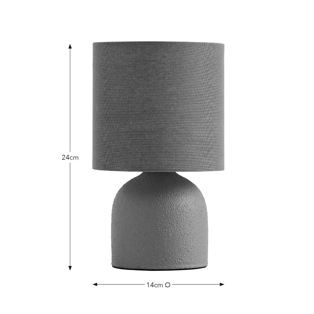 Hera Textured Ceramic Table Lamp Olive – image 5