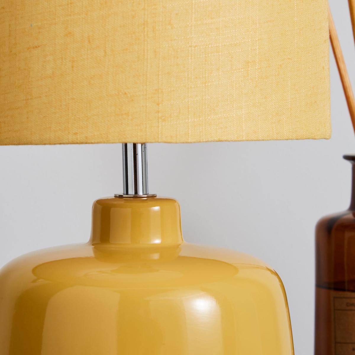 Oslo Ceramic Ochre Table Lamp Ochre – image 4