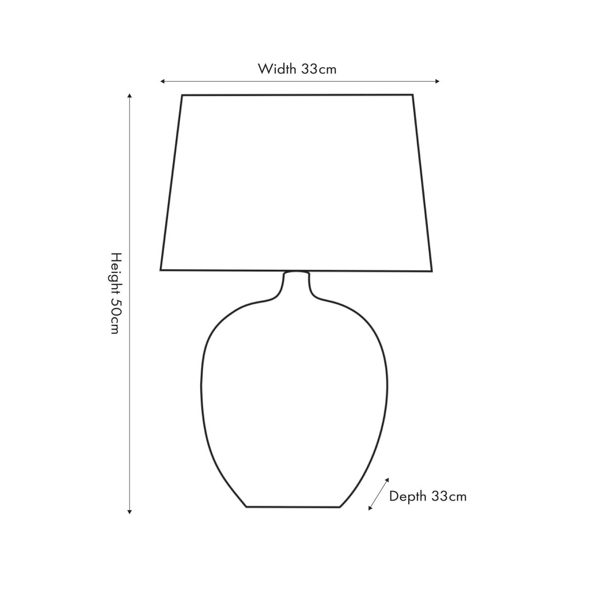 Greta Textured Ceramic Table Lamp Natural – image 4