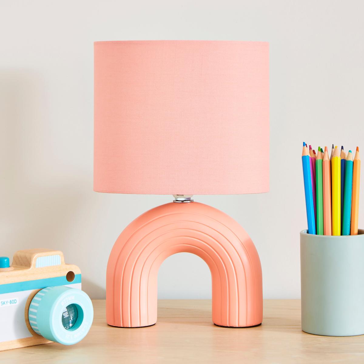 Rumey Arch Table Lamp Pink – image 2