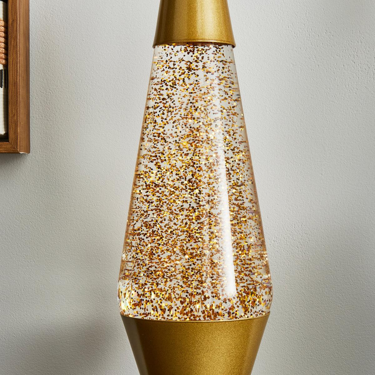 Gold Glitter Lamp Gold – image 3