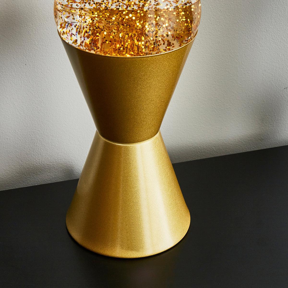 Gold Glitter Lamp Gold – image 4