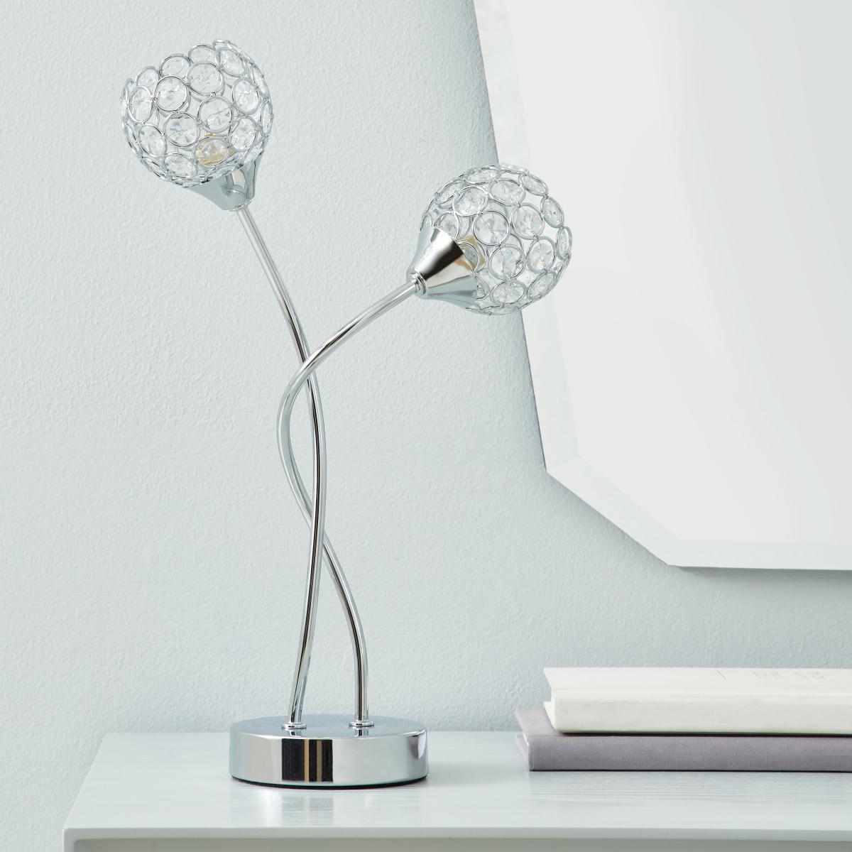 Portia Table Lamp Chrome – image 2