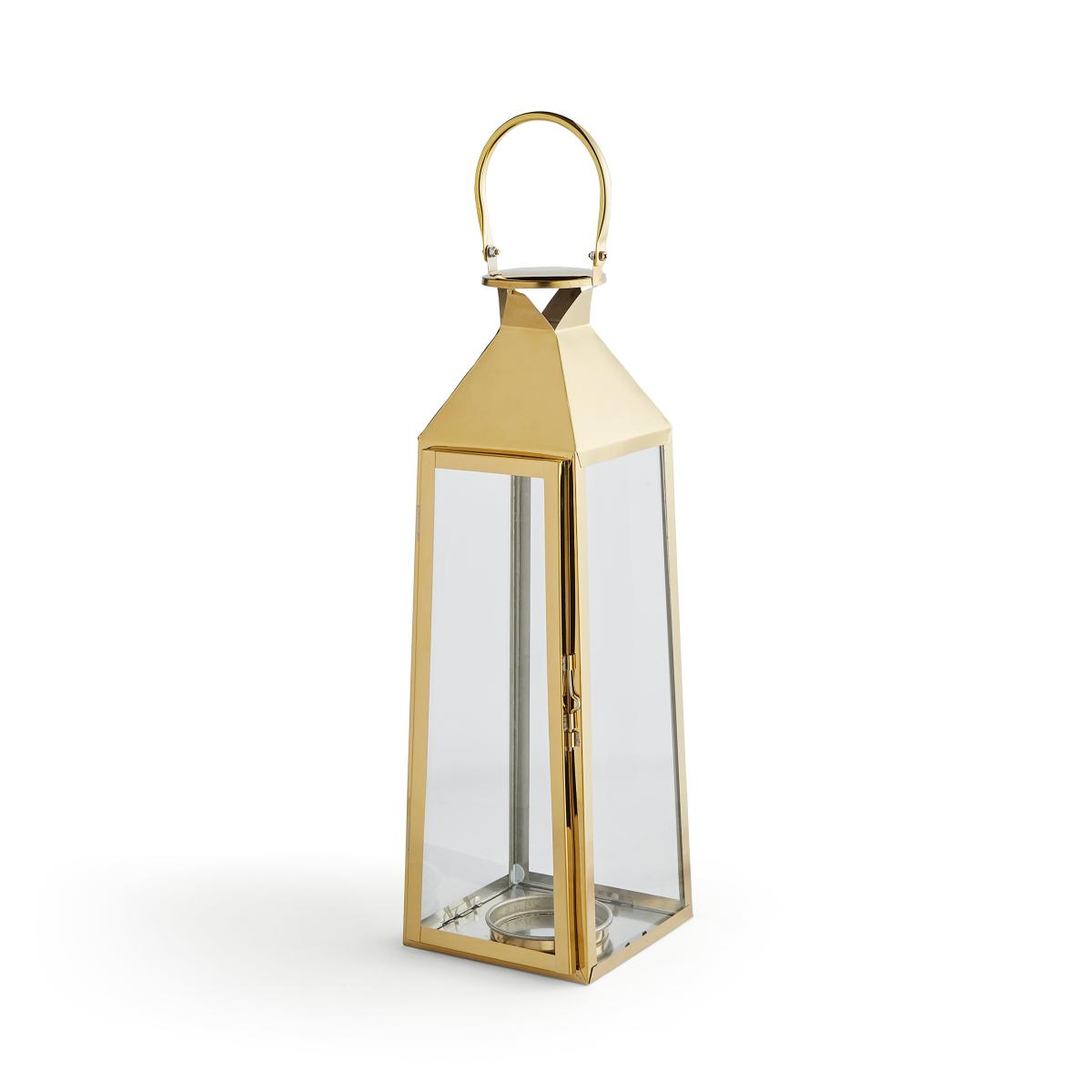 Metal Lantern 50cm Gold – image 3