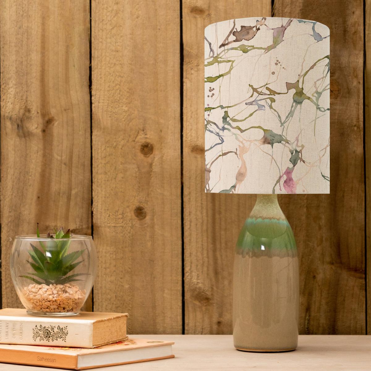 Narvi Table Lamp with Carrara Shade Carrara Meadow Green – image 1