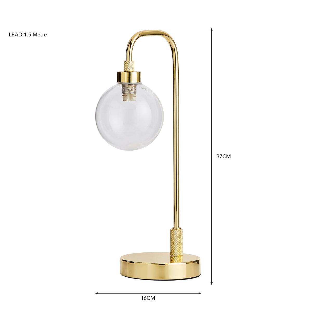 Tanner Table Lamp Gold – image 6