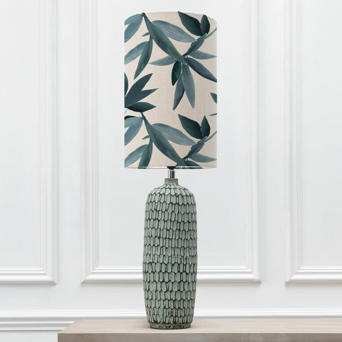 Stornoway Table Lamp with Silverwood Shade Silverwood River Blue – image 2
