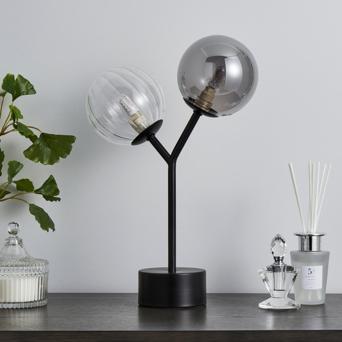 Nila 2 Light Table Lamp Black – image 2