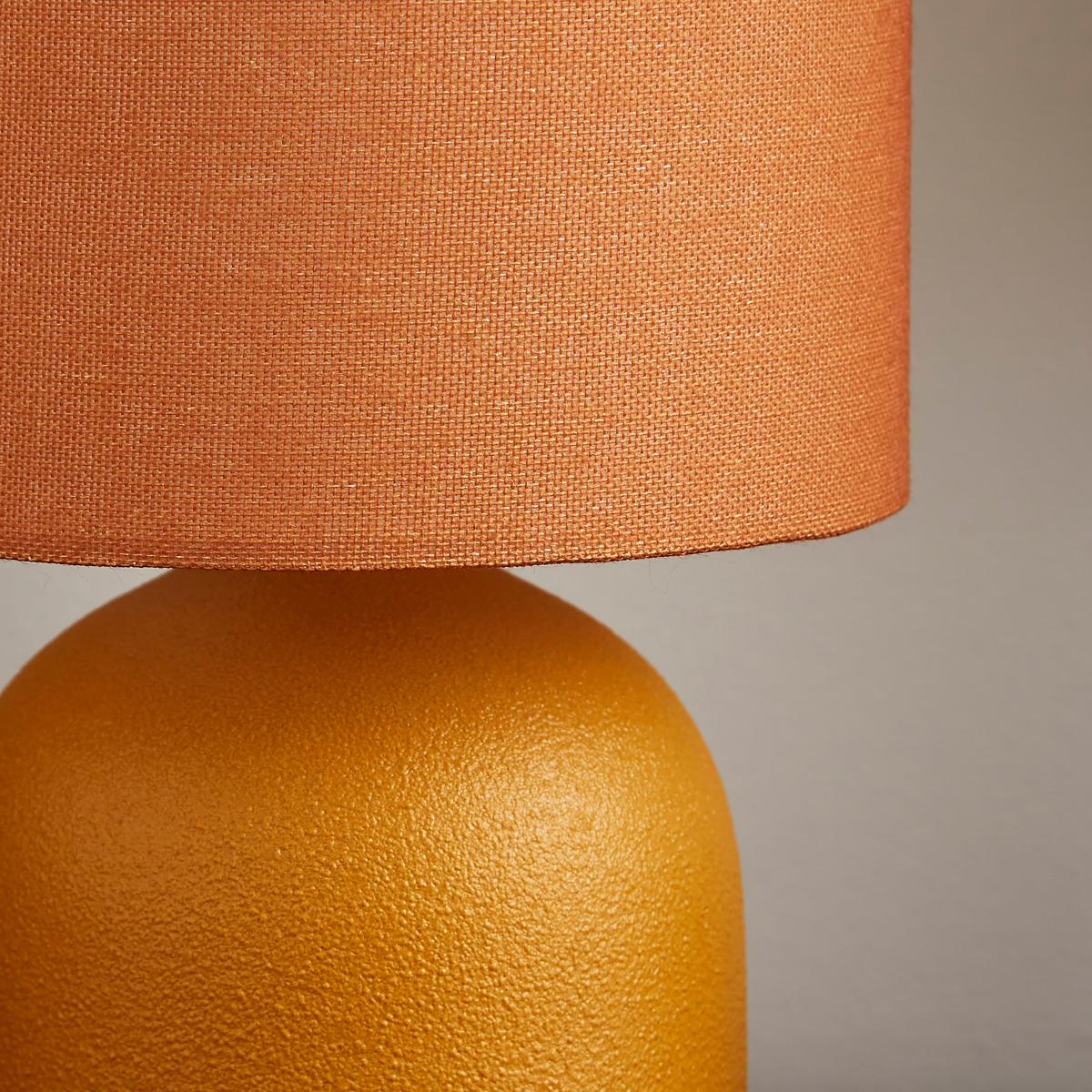 Hera Textured Ceramic Table Lamp Amber – image 3