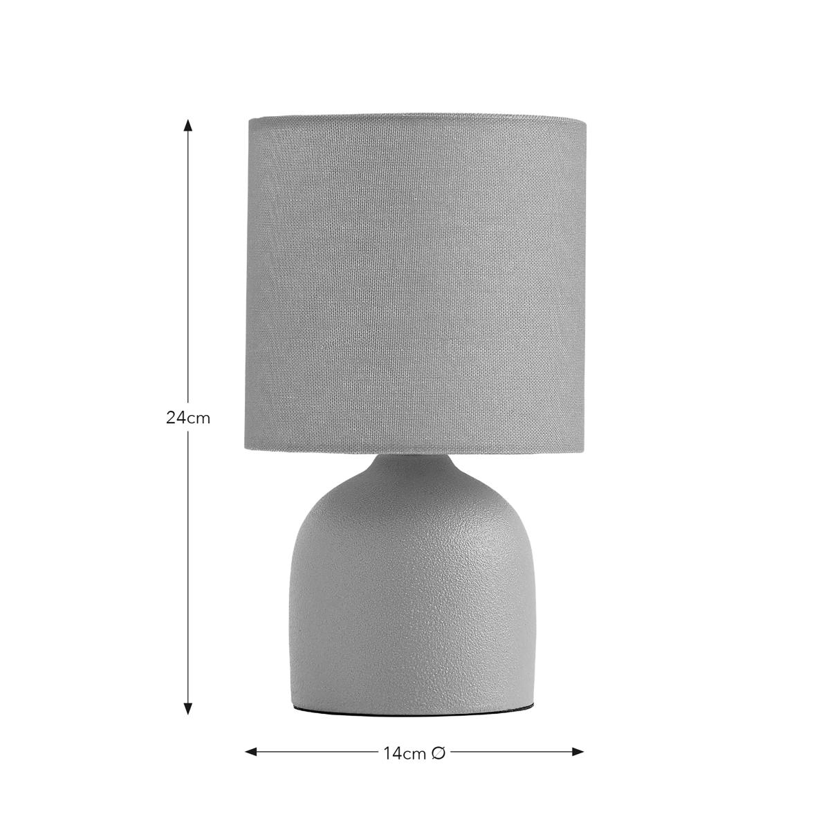 Hera Textured Ceramic Table Lamp Amber – image 6