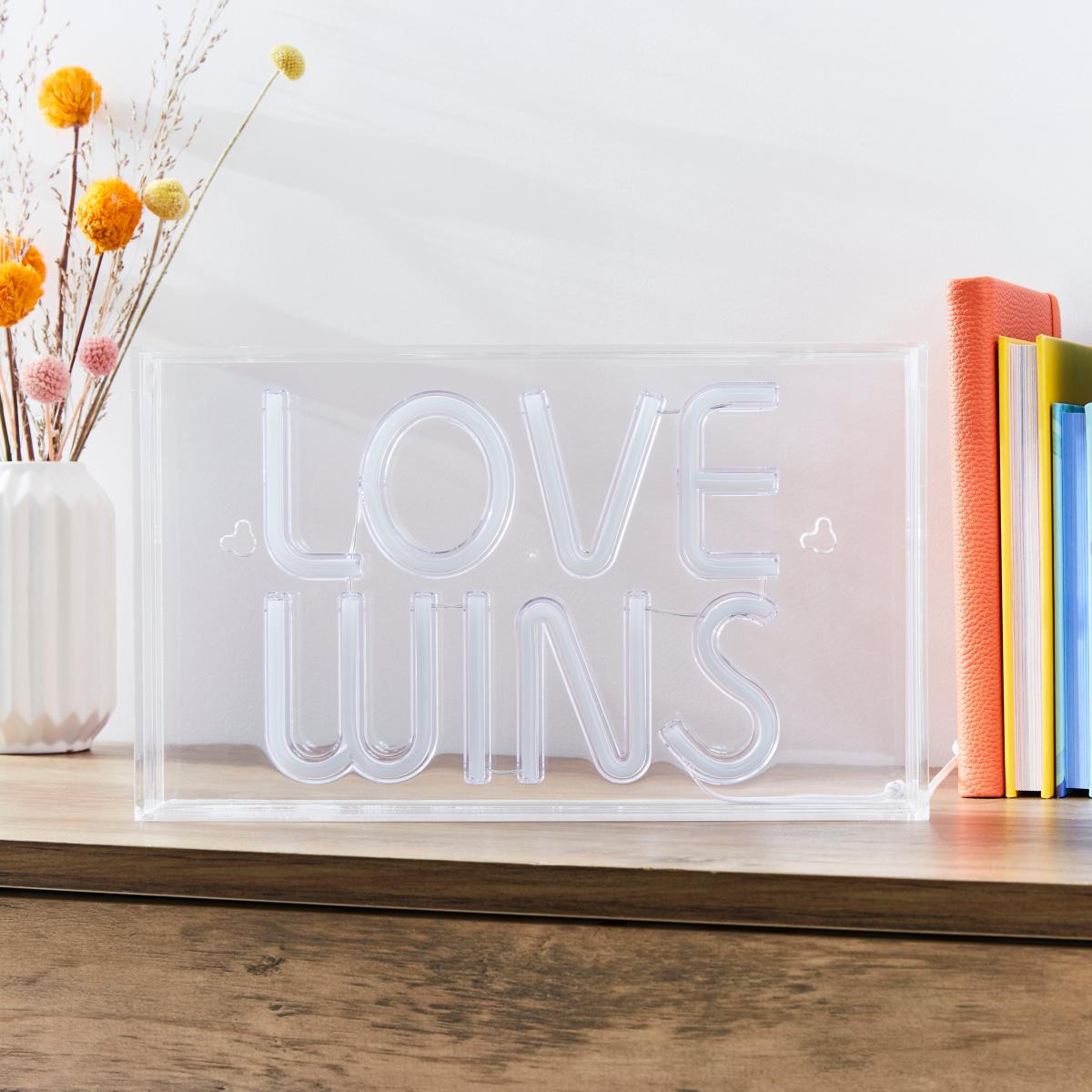 Love Wins Neon Sign MultiColoured – image 2