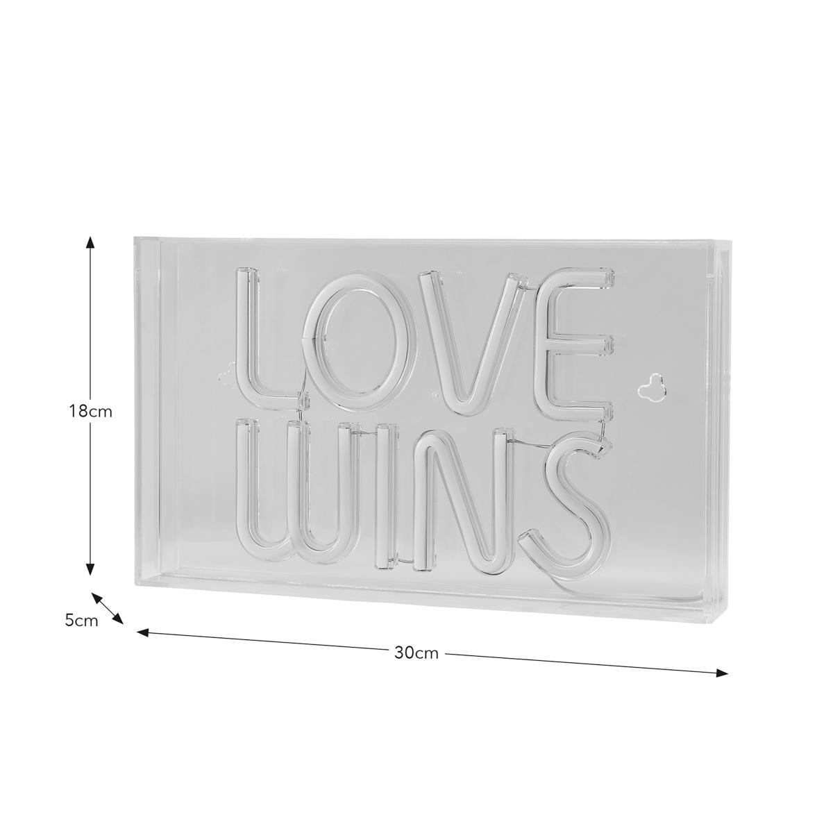 Love Wins Neon Sign MultiColoured – image 5