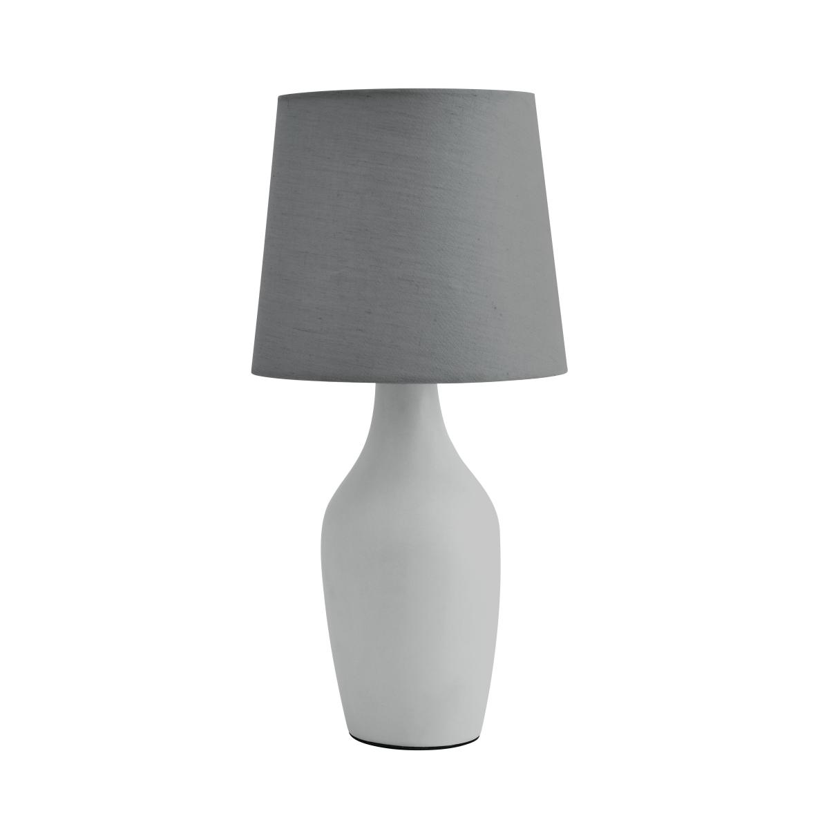 Ava Stoneware Table Lamp Silver – image 5