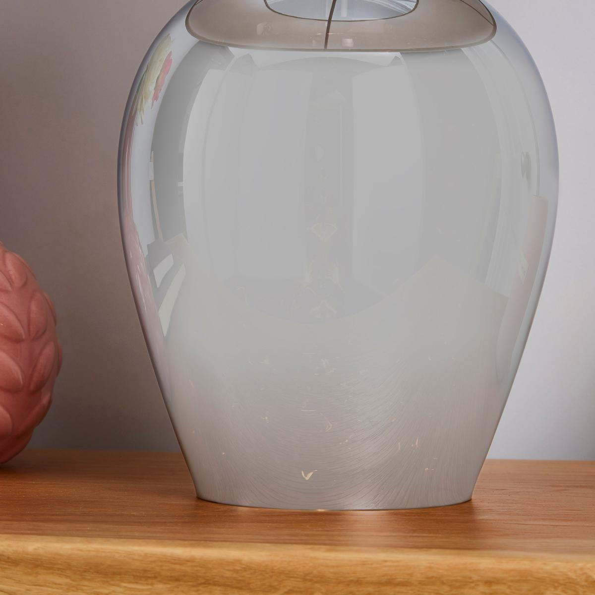 Seychelles Smoked Table Lamp Grey – image 4