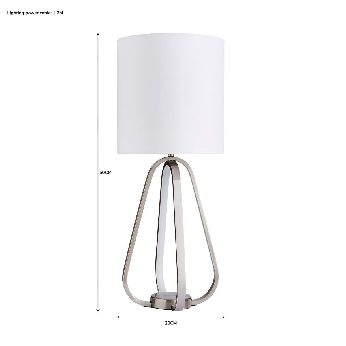 Robyn Dual Lit Integrated LED Table Lamp White White – image 6
