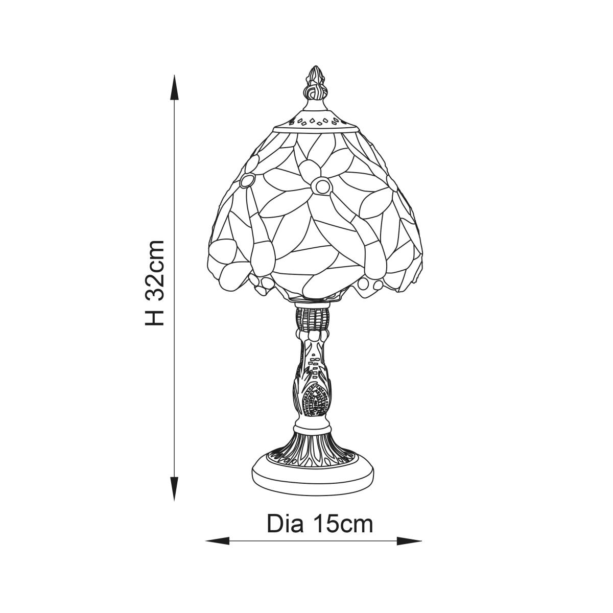 Vogue Coral Traditional Table Lamp MultiColoured – image 5