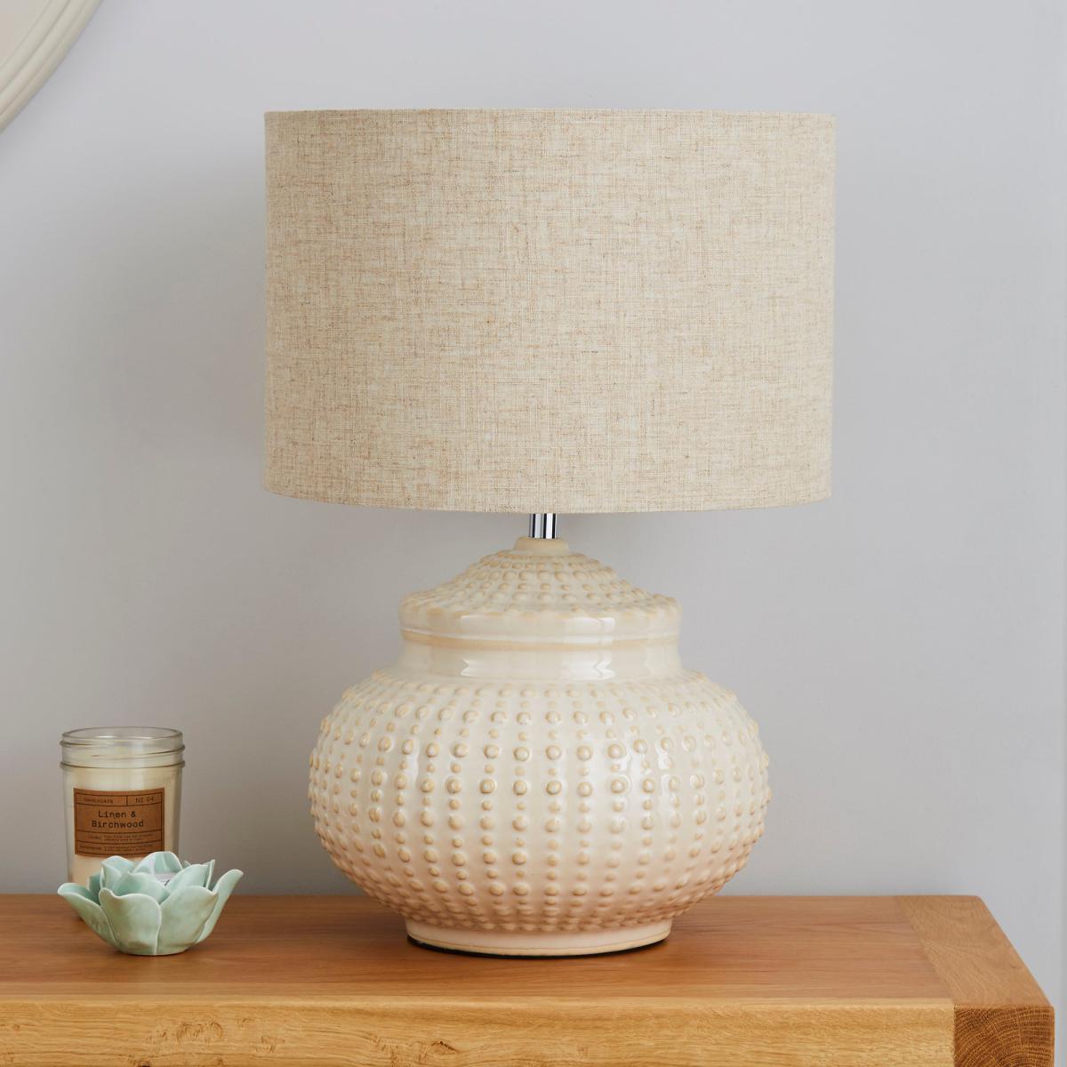 Zeeburg Urchin Ceramic Cream Table Lamp Cream – image 2