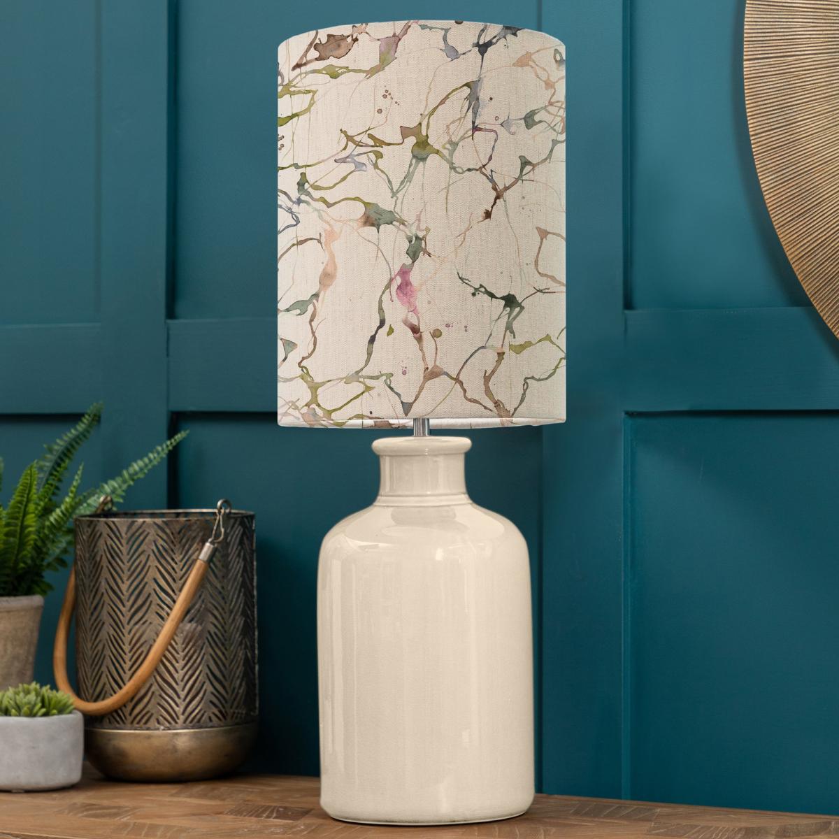 Elspeth Table Lamp with Carrara Shade Carrara Meadow Green – image 1