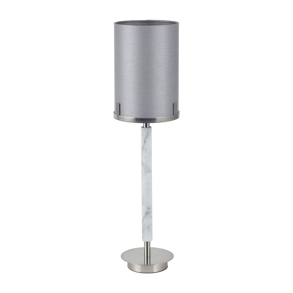 Midland Marble Effect Table Lamp Grey – image 2