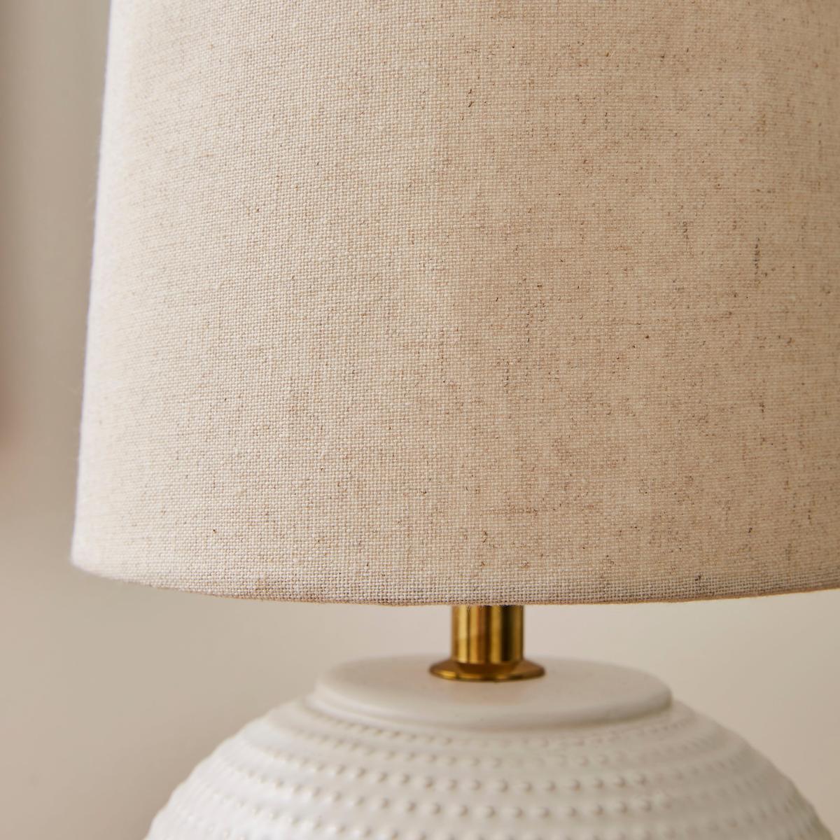 Tierra Ceramic Table Lamp, Small White – image 4