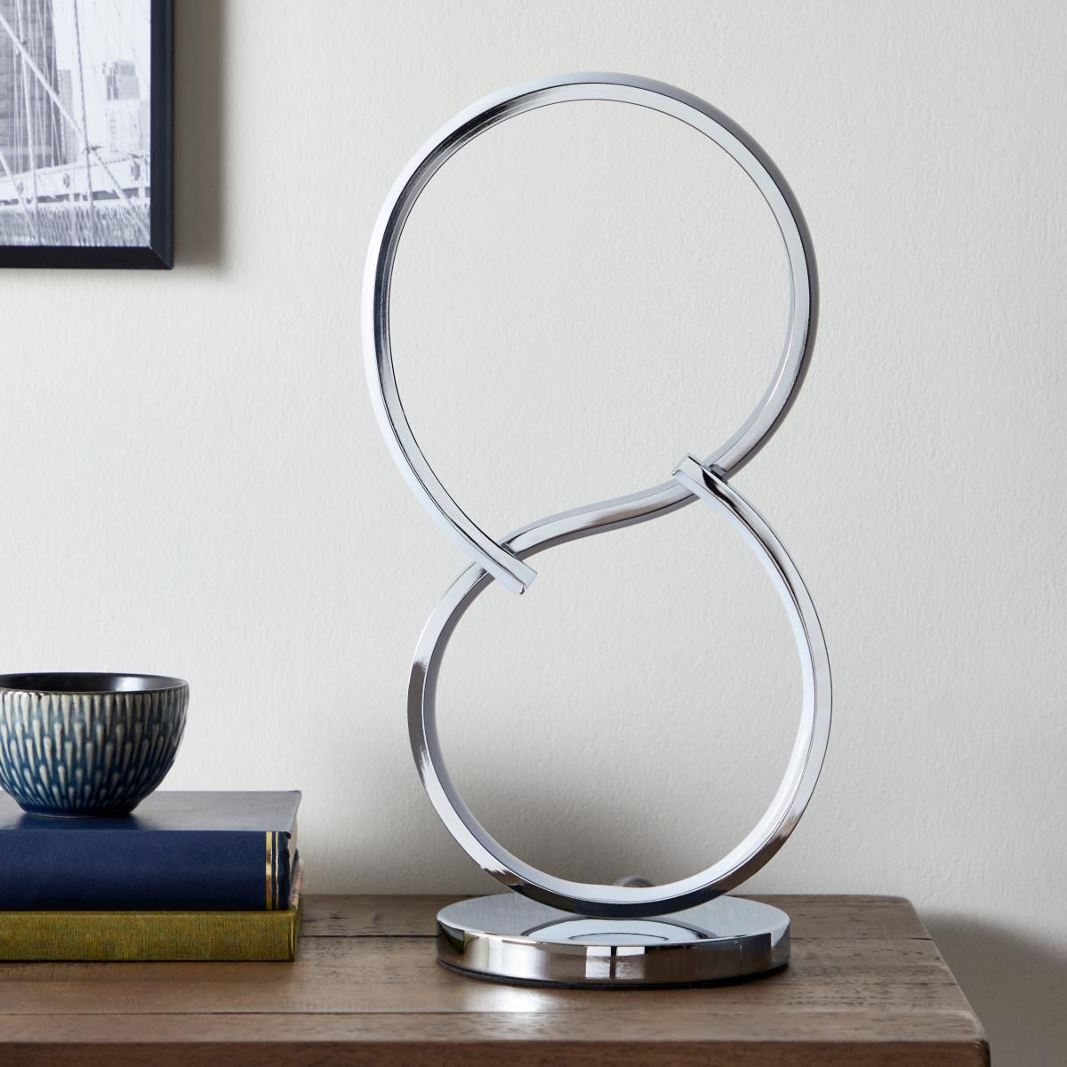 Infinity LED Chrome Table Lamp Chrome – image 2