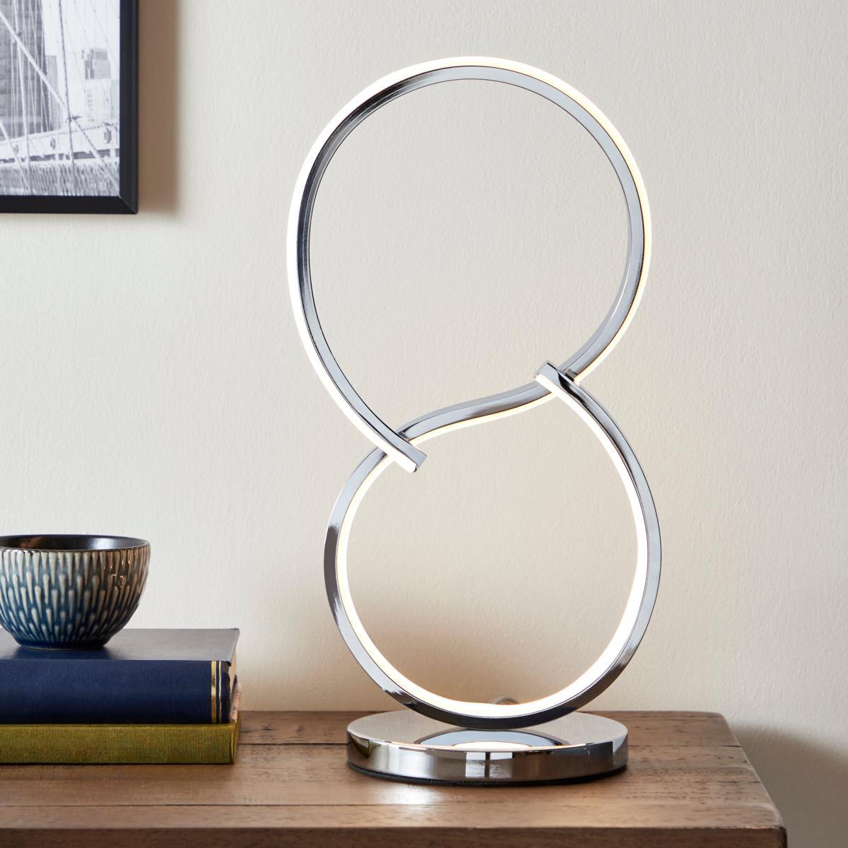 Infinity LED Chrome Table Lamp Chrome – image 1