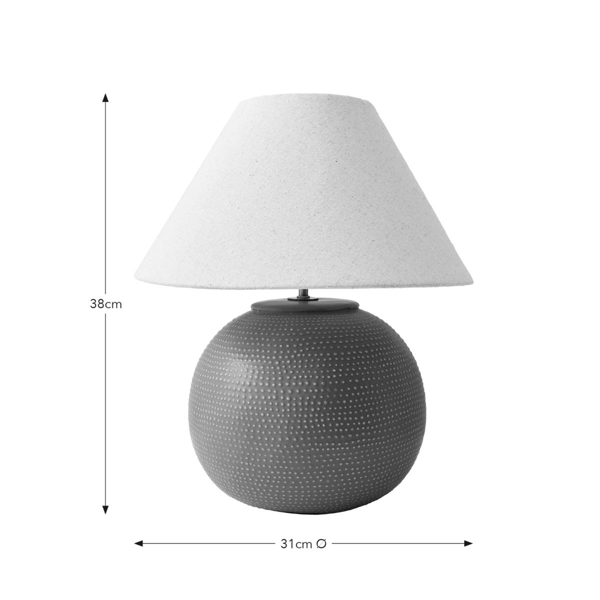 Tierra Large Ceramic Table Lamp Orange – image 4