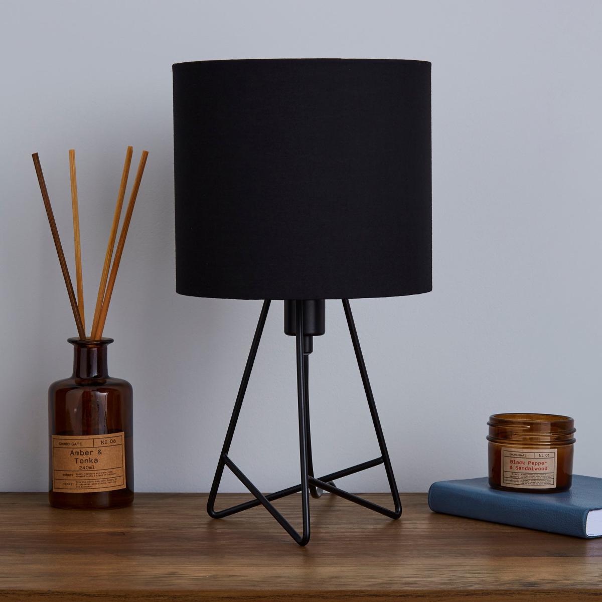 Mini Hester Black Table Lamp Black – image 2